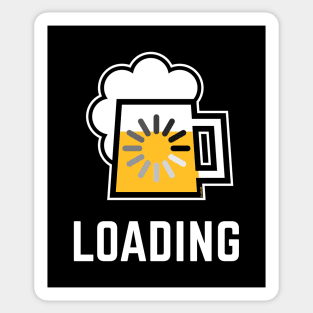 Beer Loading (Drinking In Progress / Negative / |) Sticker